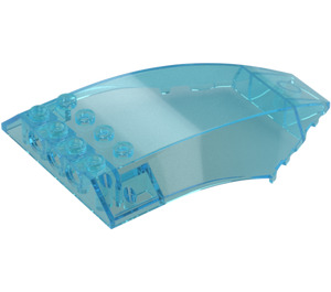 LEGO Transparent Light Blue Windscreen 10 x 6 x 2 (35269 / 45705)