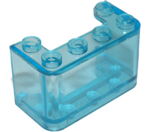 LEGO Bleu clair transparent Pare-brise 2 x 4 x 2 (4594 / 35160)