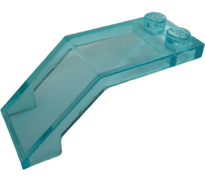 LEGO Transparentes Hellblau Windschutzscheibe 2 x 5 x 1.3 (6070 / 35271)