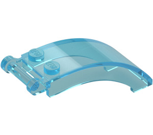 LEGO Transparent Light Blue Windscreen 2 x 5 x 2 with Handle (35375 / 92474)