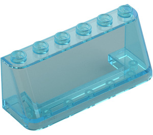 LEGO Transparentes Hellblau Windschutzscheibe 2 x 6 x 2 (4176 / 35336)