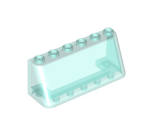 LEGO Bleu clair transparent Pare-brise 2 x 6 x 2 (4176 / 35336)