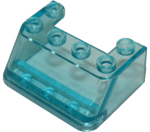 LEGO Transparent Light Blue Windscreen 3 x 4 x 1 & 1/3 with 6 Studs on Top