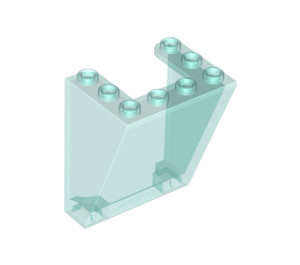 LEGO Bleu clair transparent Pare-brise 3 x 4 x 4 Inversé avec bords supérieurs arrondis (35306 / 72475)