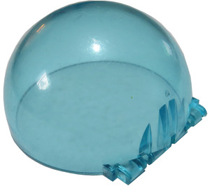 LEGO Transparent Light Blue Windscreen 6 x 6 x 3 Dome with Hinge (30083)