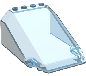 LEGO Transparent Light Blue Windscreen 6 x 8 x 3 Wedge (32086)