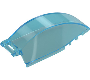 LEGO Transparent Light Blue Windscreen 8 x 4 x 2 with Handle (23448 / 35383)