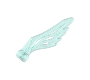 LEGO Transparent Light Blue Wing 1 x 7 x 3 with Pin hole (15105)