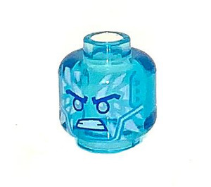 LEGO Transparentes Hellblau Zane Crystalized Kopf (Einbau-Vollbolzen) (1091 / 3626)