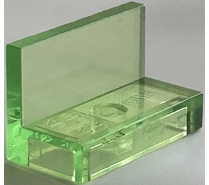 LEGO Transparent Light Bright Green Panel 1 x 2 x 1 with Square Corners (4865 / 30010)