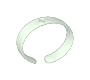 LEGO Transparent Light Green Bangle 45 x 57 x 12 with 1 Base (47912)