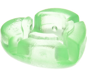 LEGO Transparent Light Green Small Heart with Hole (45452)