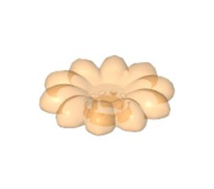 LEGO Transparent Light Orange Clikit Daisy 2 x 2 with 10 Petals (45455 / 46281)