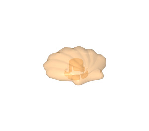 LEGO Transparentní světle oranžová Icon: Seashell L. Ø14mm (51675)