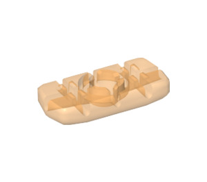 LEGO Arancione chiaro trasparente Rectangular Clikits Icon con Foro 1 x 3 (51036)