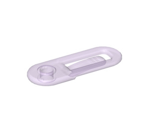 LEGO Transparent Light Purple Paper Clip - Clikits with 1 Hole (48200)