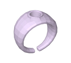 LEGO Transparent Light Purple Ring Ø14,7 - Polished (51686)