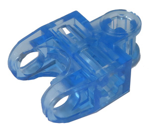 LEGO Blu medio trasparente Palla Connettore con Perpendicolare Axleholes e Vents e scanalature laterali (32174)