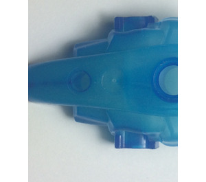 LEGO Gjennomsiktig medium blå Bionicle Arm Rustning med Transluscent Bluish Marbling (57560 / 62286)