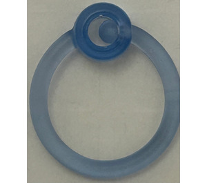 LEGO Transparentes Mittelblau Clikits Ring 3.5 x 3.5 (51026)