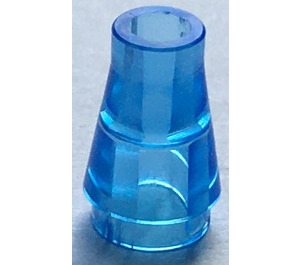 LEGO Transparent Medium Blue Cone 1 x 1 without Top Groove (4589 / 6188)