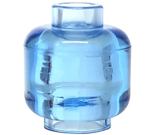 LEGO Transparent Medium Blue Minifigure Head (Recessed Solid Stud) (3274 / 3626)