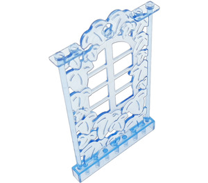 LEGO Transparentes Mittelblau Paneel 1 x 8 x 12 Blatt Mauer (33217)