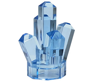 LEGO Transparent Medium Blue Rock 1 x 1 with 5 Points (28623 / 30385)