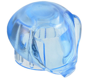 LEGO Transparent Medium Blue Round Bubble Helmet (30214)