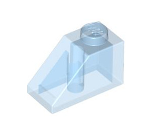 LEGO Transparentes Mittelblau Schrägstein 1 x 2 (45°) (3040 / 6270)