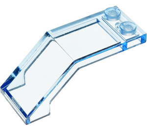 LEGO Transparentes Mittelblau Windschutzscheibe 2 x 5 x 1.3 (6070 / 35271)