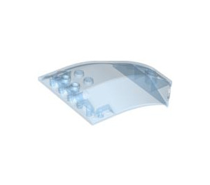 LEGO Transparent Medium Blue Windscreen 6 x 8 x 2 Curved (40995 / 41751)