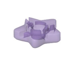 LEGO Transparent Medium Purple Clikits 2 x 2 Large Star with Base (45464)