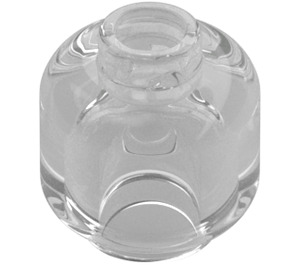 LEGO Transparent Minifigure Head (Safety Stud) (3626 / 88475)