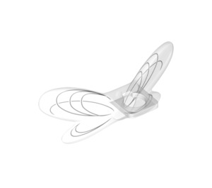 LEGO Transparent Minifigure Wings with Lines (10183 / 66875)