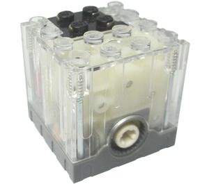 LEGO Transparent Motor mit Transparent Housing 9V (44486)