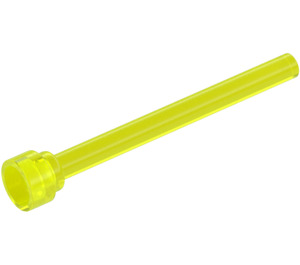 LEGO Transparentes Neongrün Antenne 1 x 4 mit flacher Oberseite (3957 / 28658)