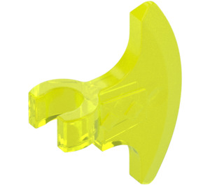 LEGO Transparent Neon Green Axe Head (53454 / 65042)