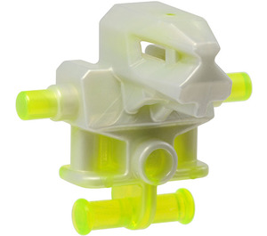 LEGO Vert néon transparent Bad Robot avec Marbled Pearl Light grise (53988 / 55315)