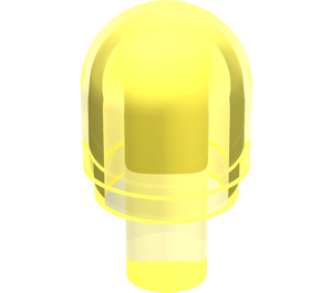 LEGO Transparant Neon Groen Staaf 1 met lichte dekking (29380 / 58176)
