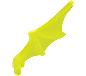 LEGO Transparentes Neongrün Fledermaus Flügel (15082)