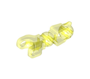 LEGO Transparant Neon Groen Balk met Bal Socket en Twee Joints (90617)