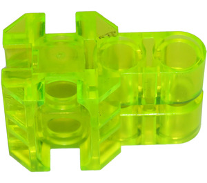 LEGO Transparent Neon Green Block Connector with Modular End (32137)