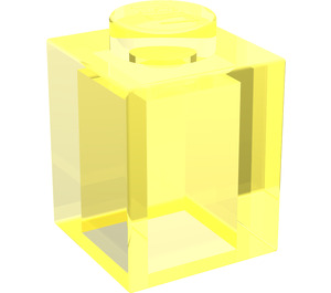 LEGO Transparent Neon Green Brick 1 x 1 (3005 / 30071)