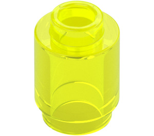 LEGO Vert Néon Transparent Brique 1 x 1 Rond avec tenon ouvert (3062 / 35390)