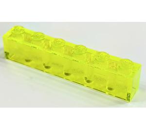 LEGO Verde neon trasparente Mattoncino 1 x 6 (3009 / 30611)