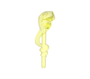 LEGO Gjennomsiktig neon grønn Cobra Staff (98134)