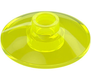 LEGO Transparent Neon Green Dish 2 x 2 (4740 / 30063)