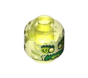 LEGO Vert néon transparent Diriger (Goujon solide encastré) (3626 / 60595)