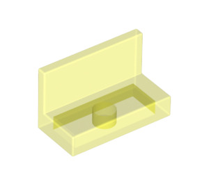 LEGO Transparentes Neongrün Panel 1 x 2 x 1 mit quadratischen Ecken (4865 / 30010)